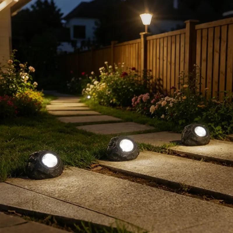 Garden Spotlight Solar Powered Automatic Dusk Sensor Waterproof
