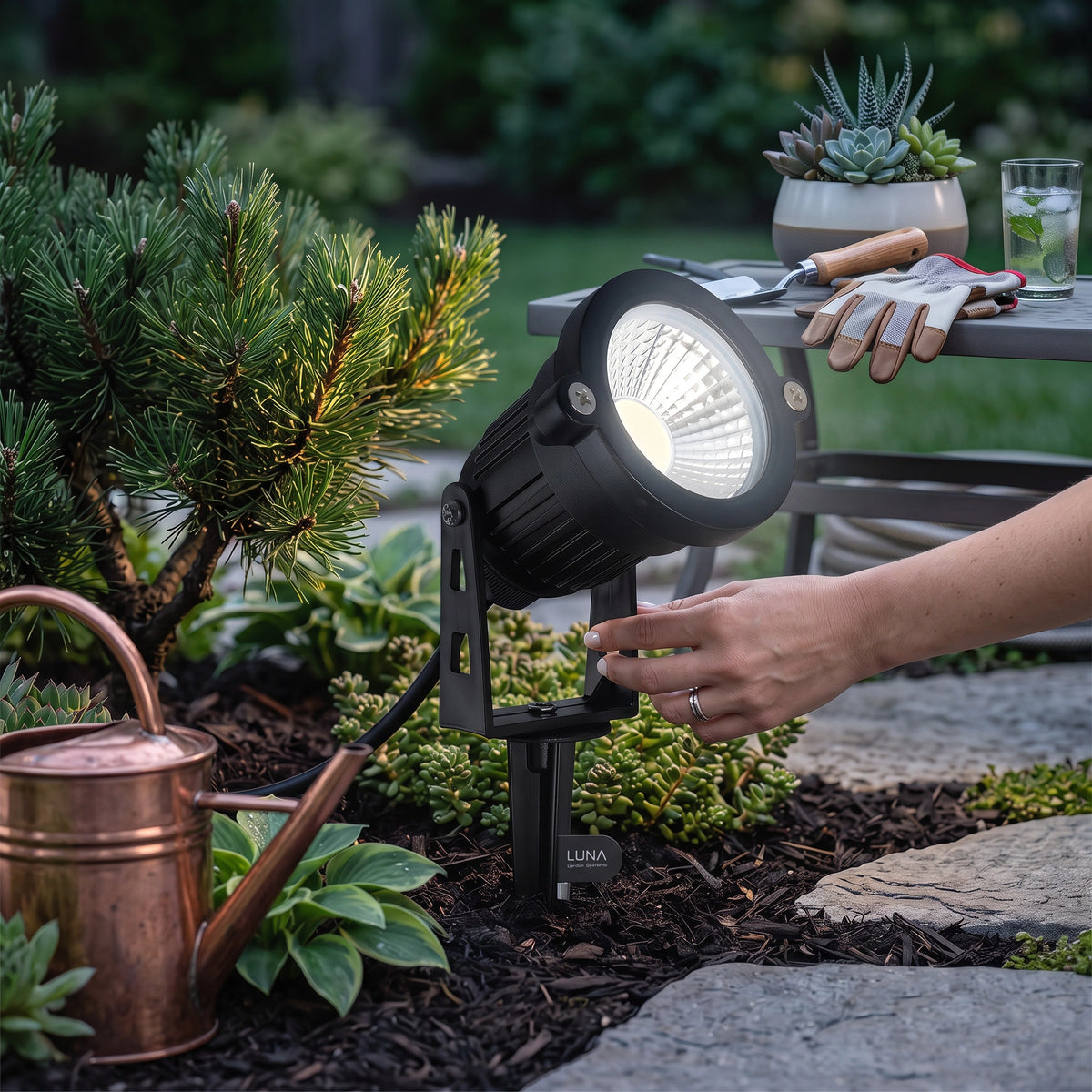 Garden Spotlights 10-Pack 500-Lumen Adjustable IP65