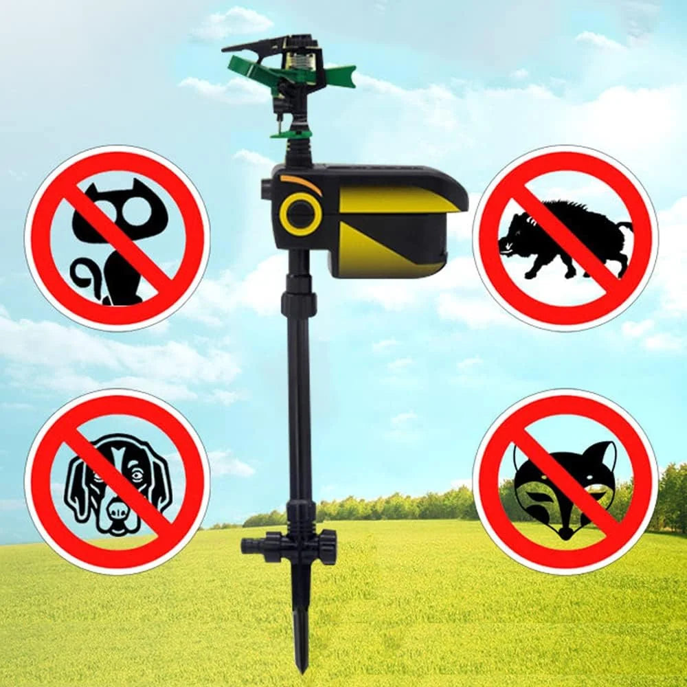 Garden Sprinkler Motion-Activated Animal Deterrent Water Spray