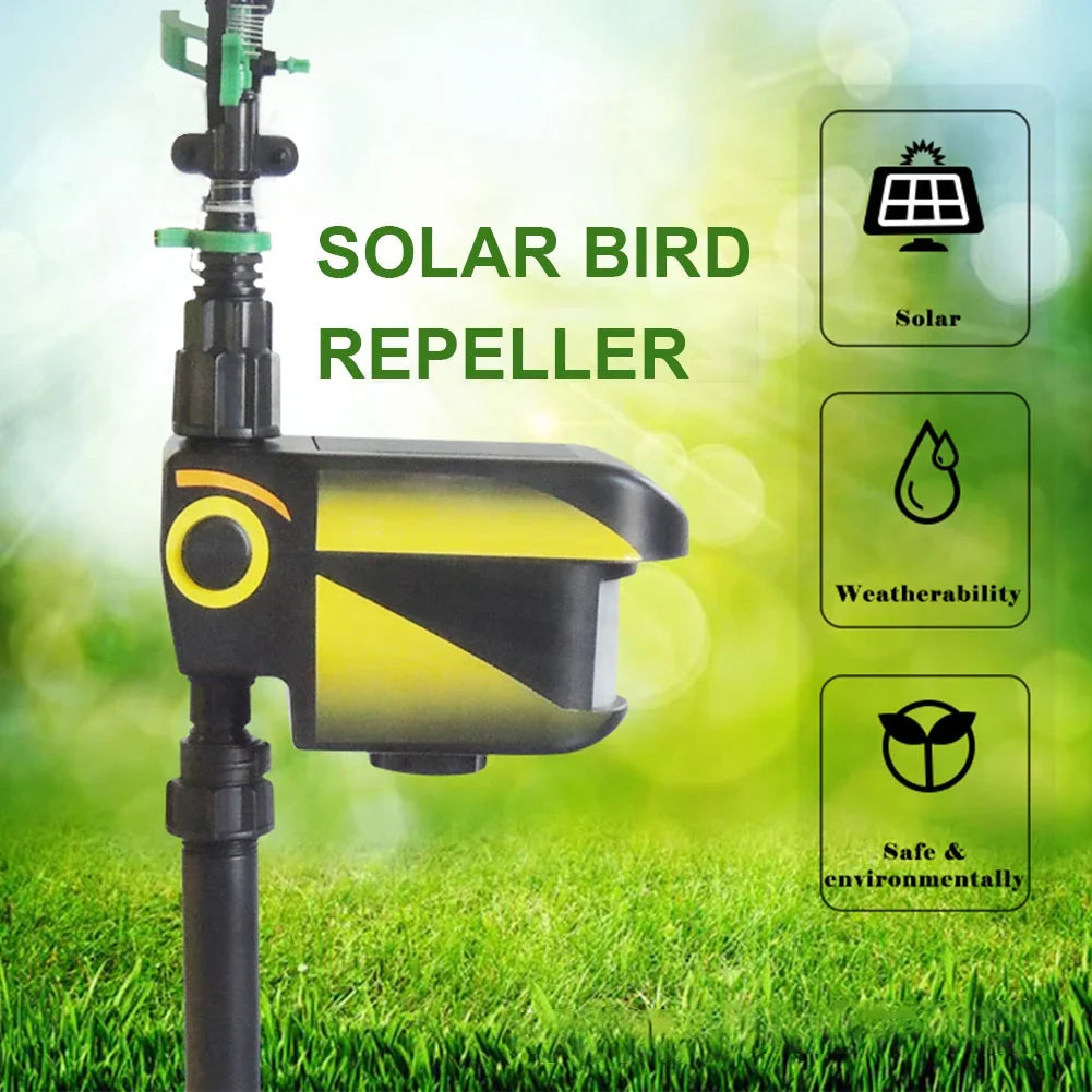 Garden Sprinkler Motion-Activated Solar-Powered 300° Rotation