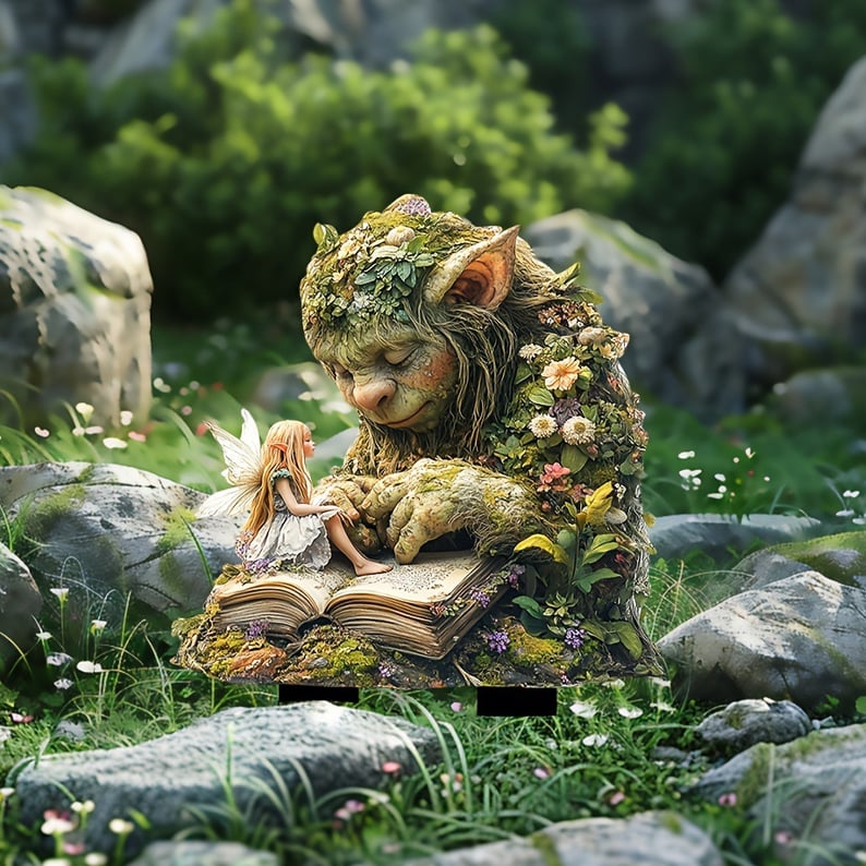 Garden Stake Acrylic Fairy-Tale Weather-Resistant Decor
