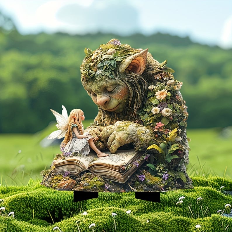 Garden Stake Acrylic Fairy-Tale Weather-Resistant Decor