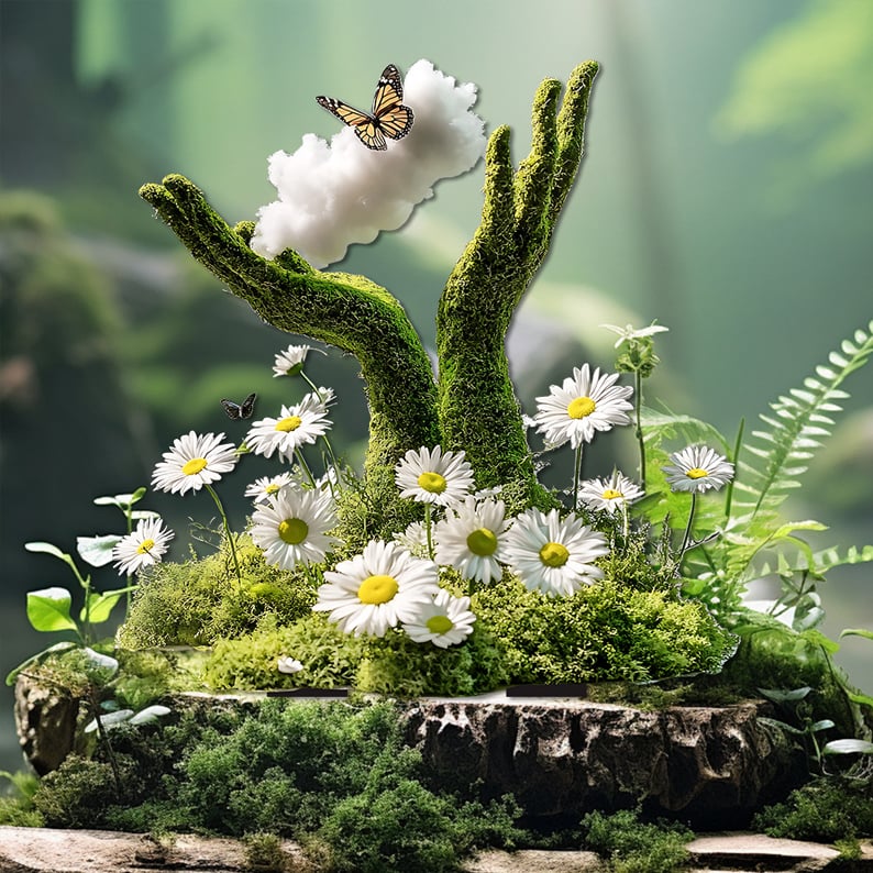 Garden Stake Acrylic Fairy-Tale Weather-Resistant Decor