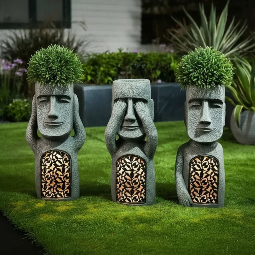 Garden Statue Solar-Powered Automatic Dusk Lighting