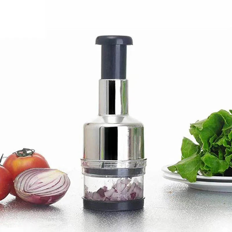 Garlic Chopper Stainless Steel Blade Easy-Clean Design