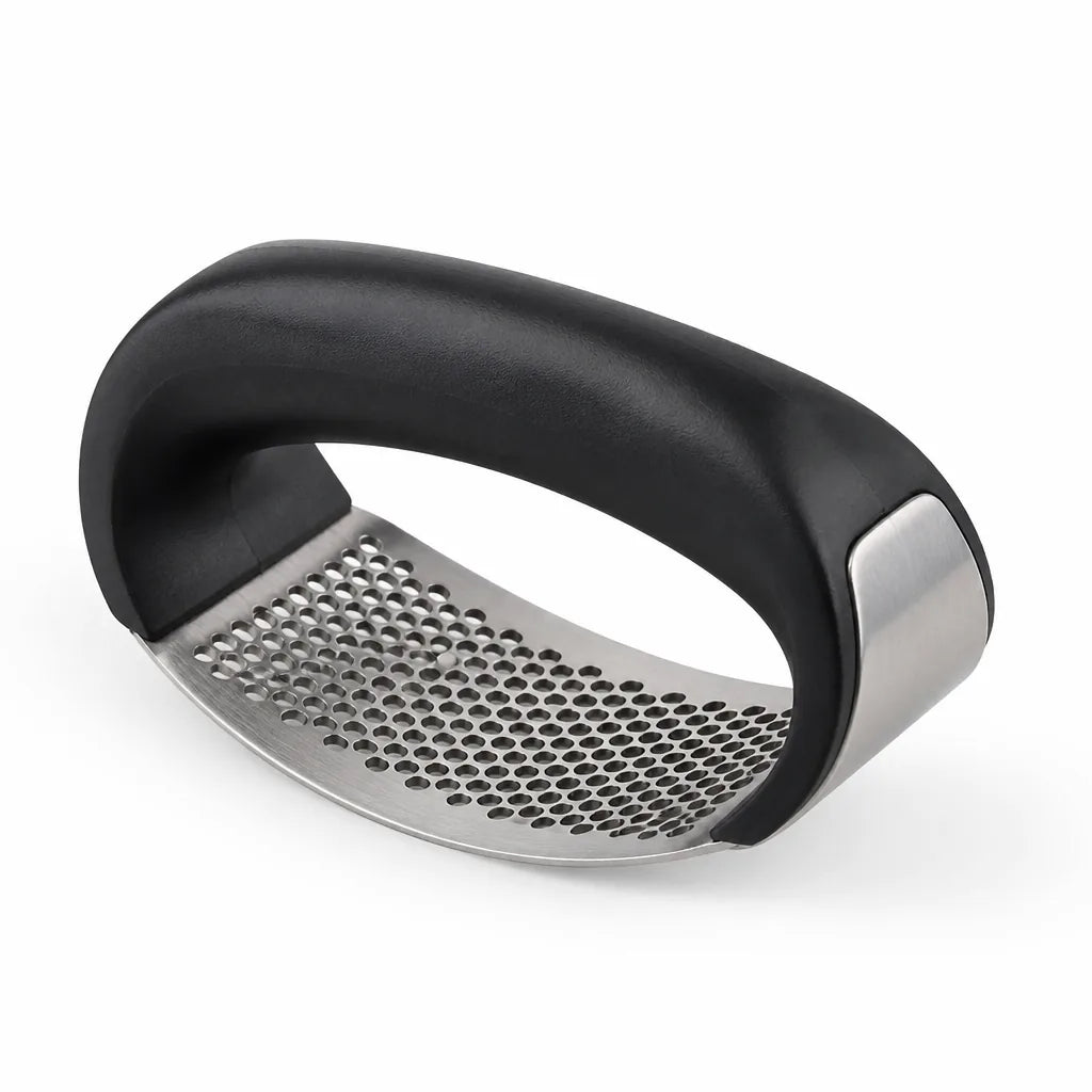 Garlic Press Rocking Motion Stainless Steel & Comfort Grip
