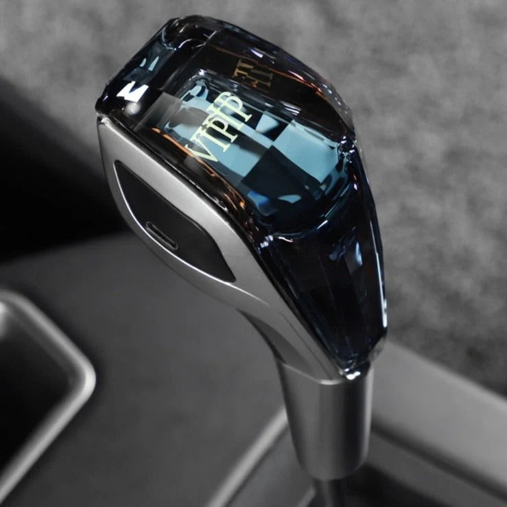 Gear Shift Knob Clear Crystal Design 4.5 Inch Tall