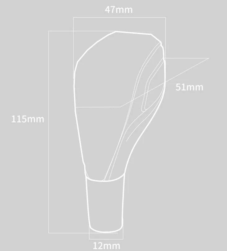 Gear Shift Knob Clear Crystal Design 4.5 Inch Tall