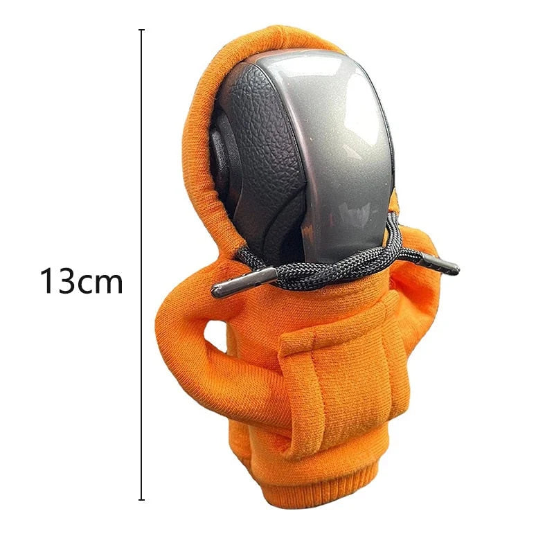 Gear Shift Knob Cover Flannel Hoodie Design Universal Fit