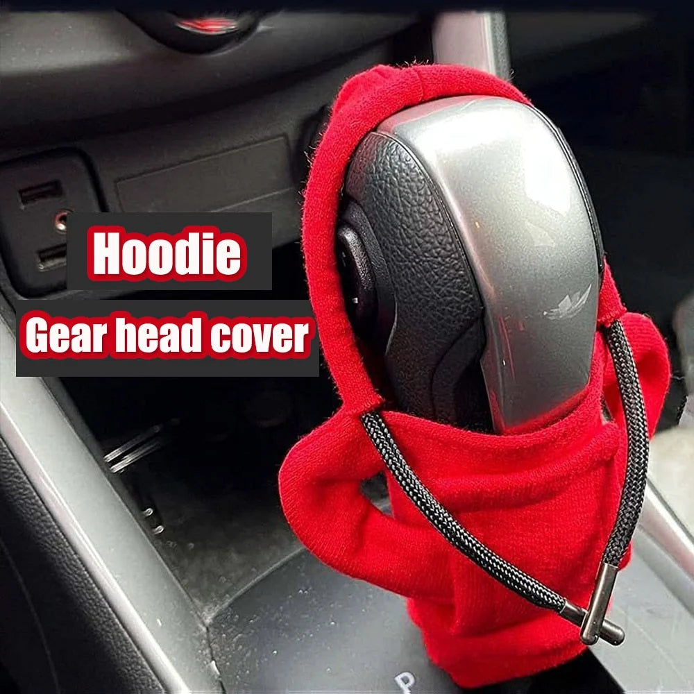 Gear Shift Knob Cover Flannel Hoodie Design Universal Fit