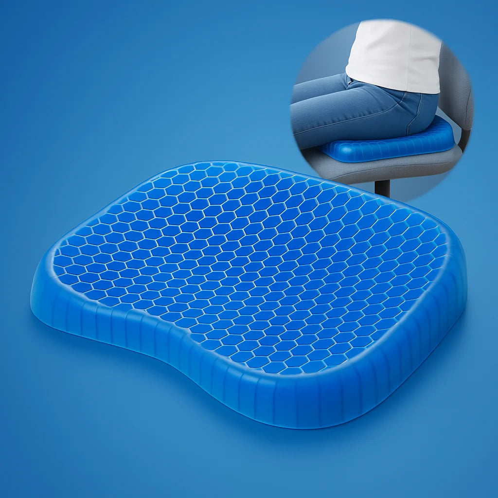 Gel Seat Cushion Pressure Relief Ergonomic Support
