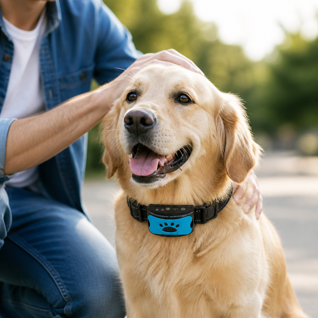Gentle Vibration Rechargeable Dog Collar (Adjustable Intensity)