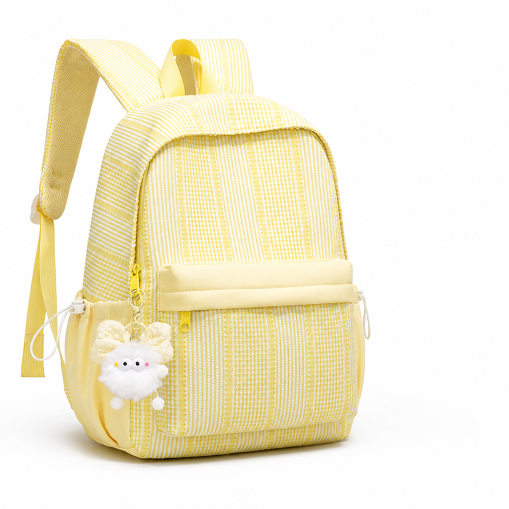 Geometric Print Padded Straps & Multiple Pockets School Backpack