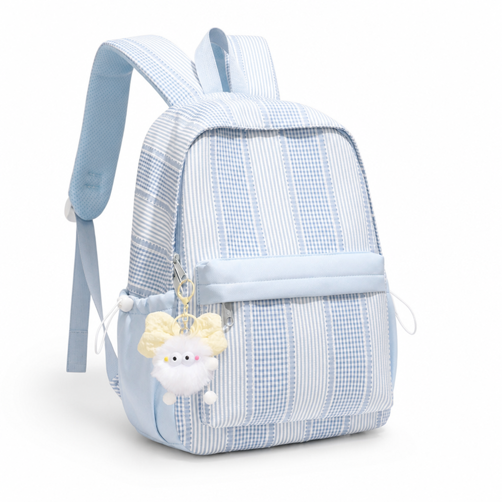 Geometric Print Padded Straps & Multiple Pockets School Backpack
