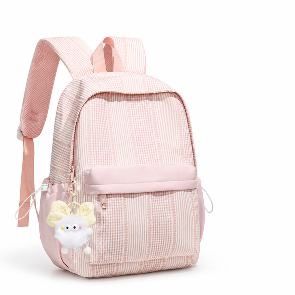 Geometric Print Padded Straps & Multiple Pockets School Backpack
