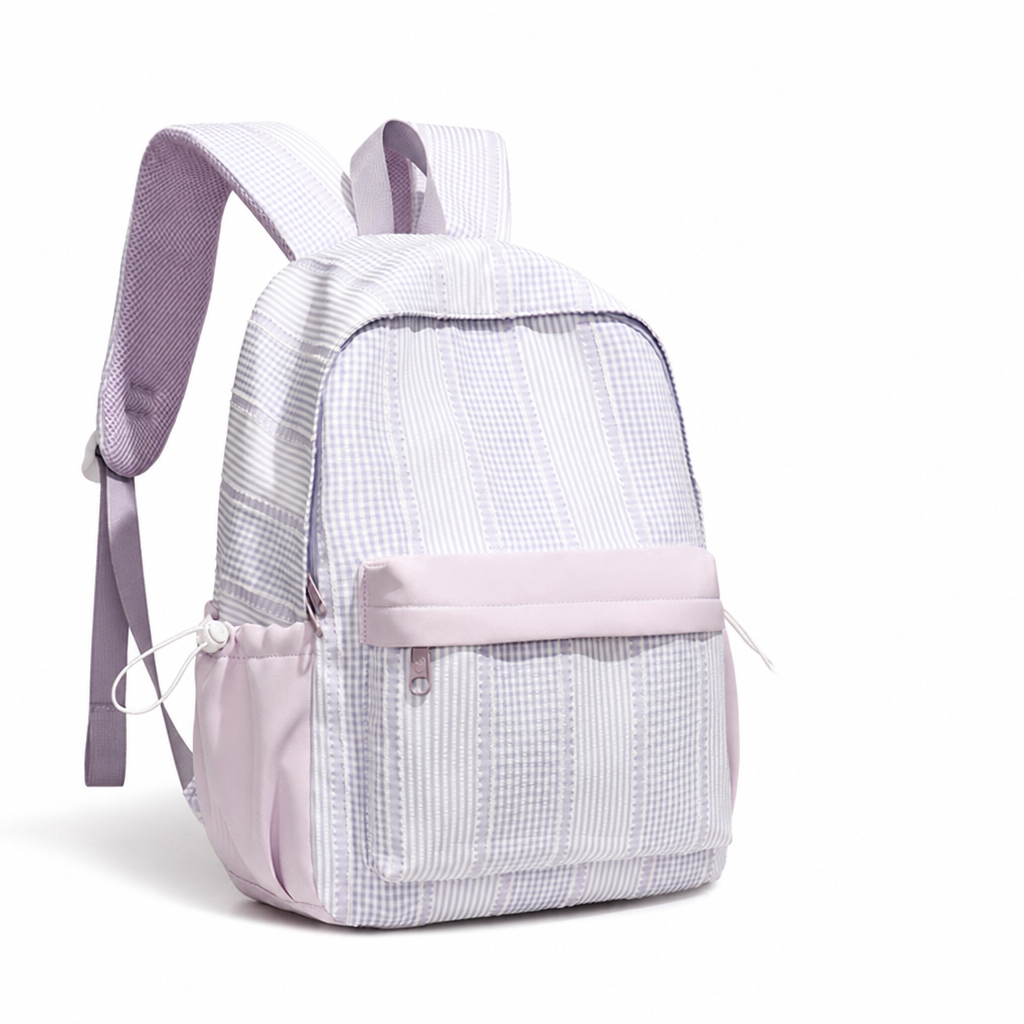 Geometric Print Padded Straps & Multiple Pockets School Backpack