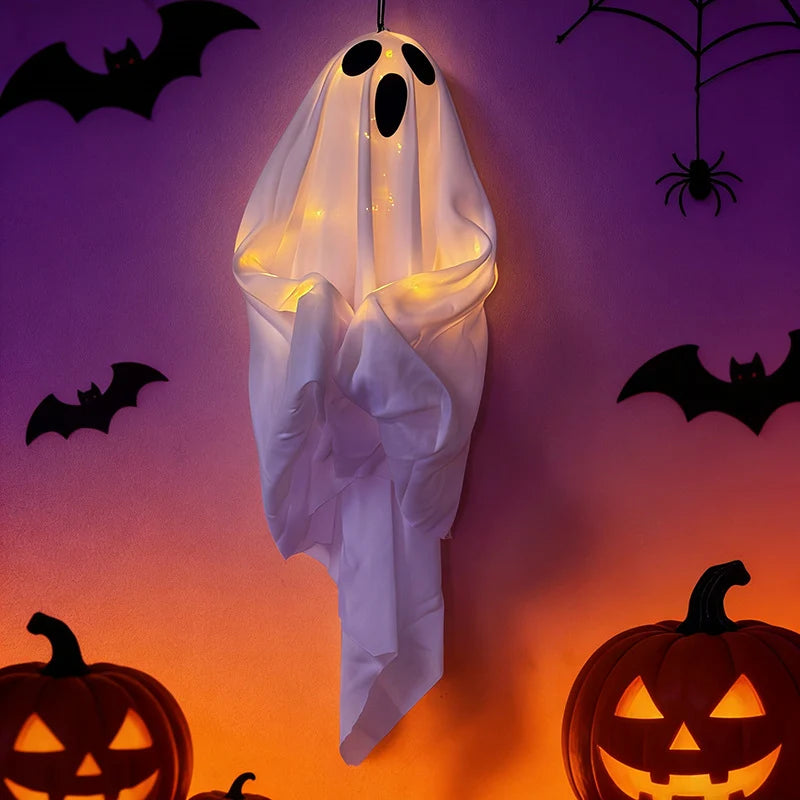 Ghost Decoration Built-In Soft LEDs Easy-To-Hang