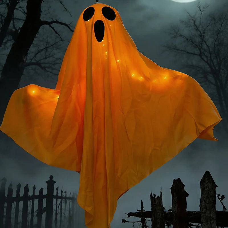 Ghost Decoration Built-In Soft LEDs Easy-To-Hang