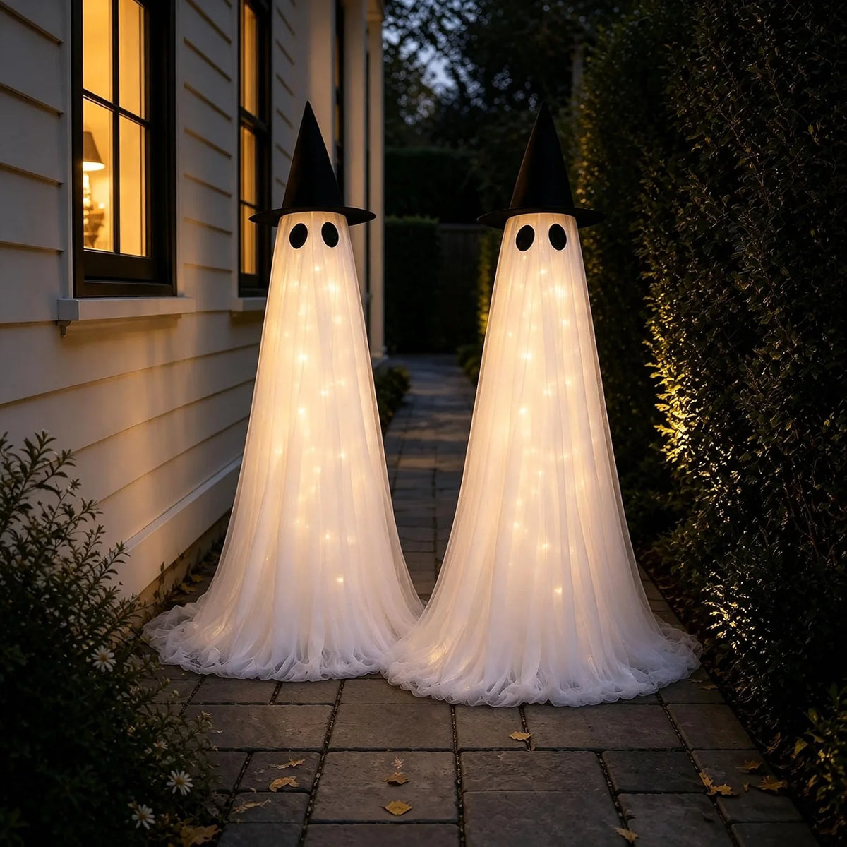 Ghost Decoration Set of 2 5 Ft Light-Up