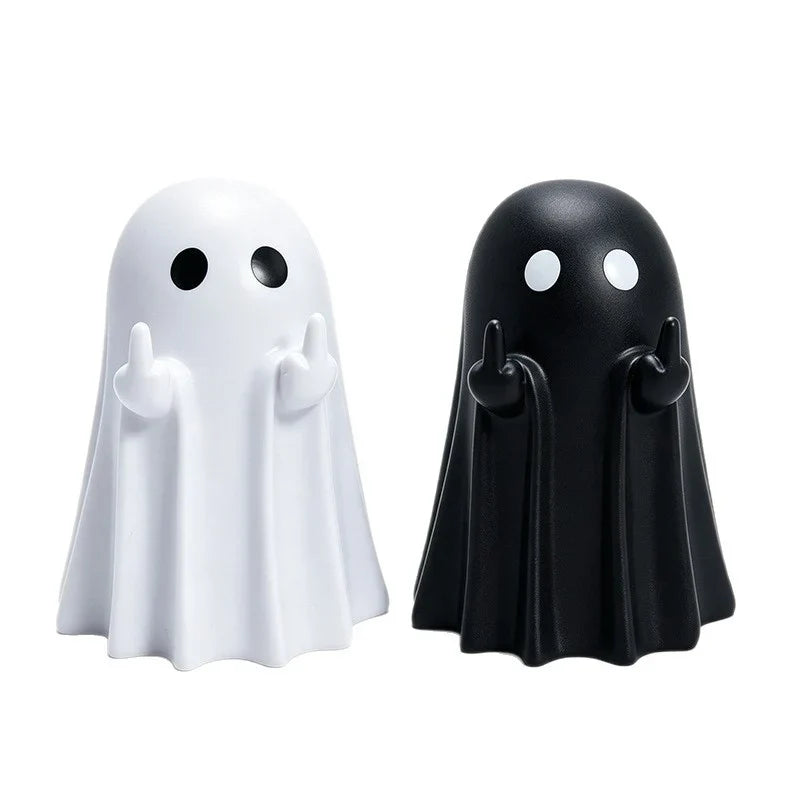 Ghost Figurine Minimalist Plastic Compact