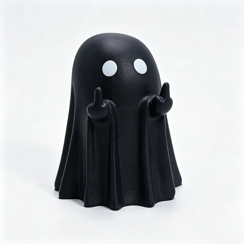 Ghost Figurine Minimalist Plastic Compact