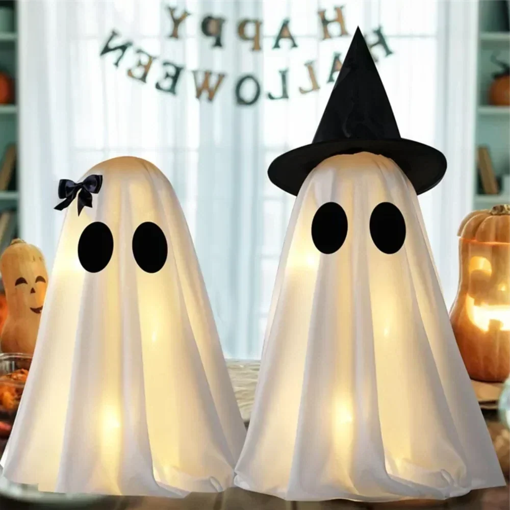 Ghost Figurine Set Freestanding Tabletop Set of 2