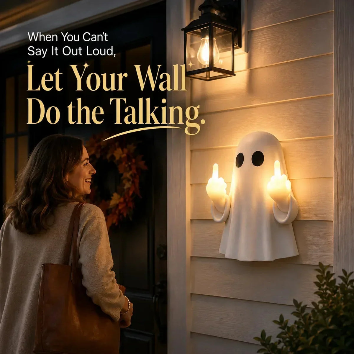 Ghost Light Middle-Finger Design LED Ambient Glow