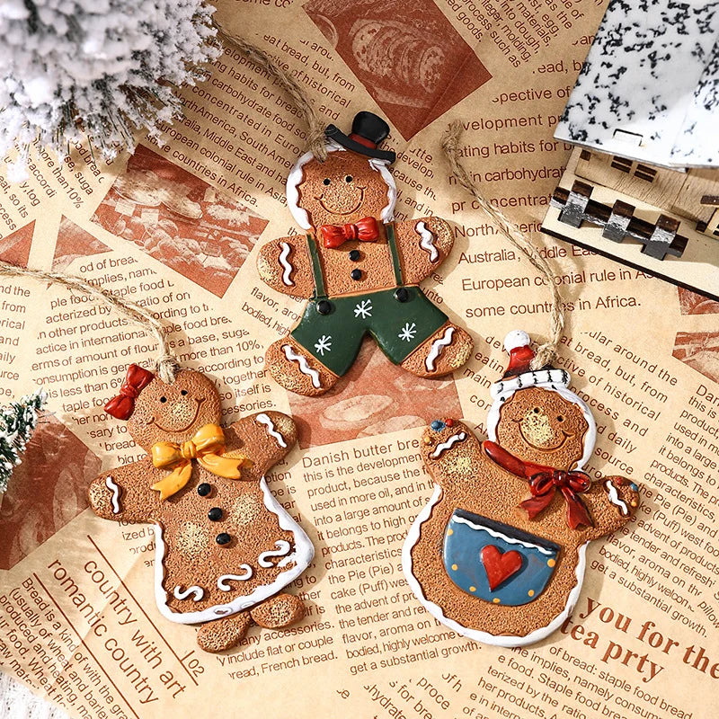 Gingerbread Man Ornament Handcrafted Durable Easy To Hang