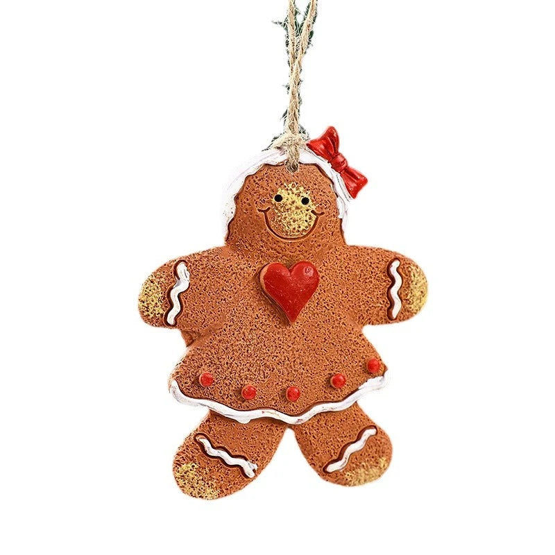 Gingerbread Man Ornament Handcrafted Durable Easy To Hang