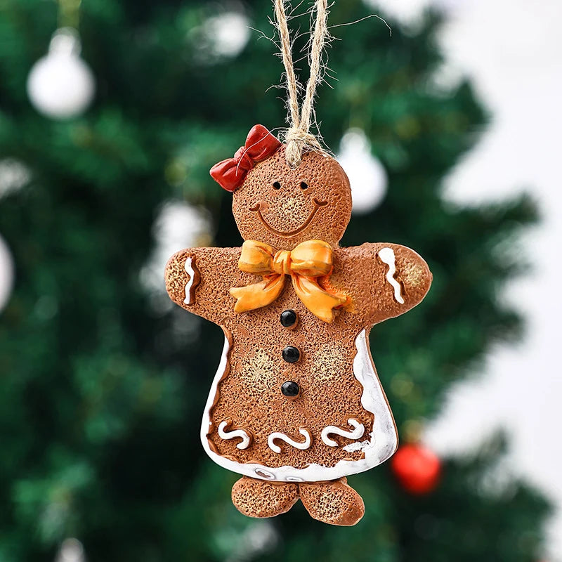 Gingerbread Man Ornament Handcrafted Durable Easy To Hang