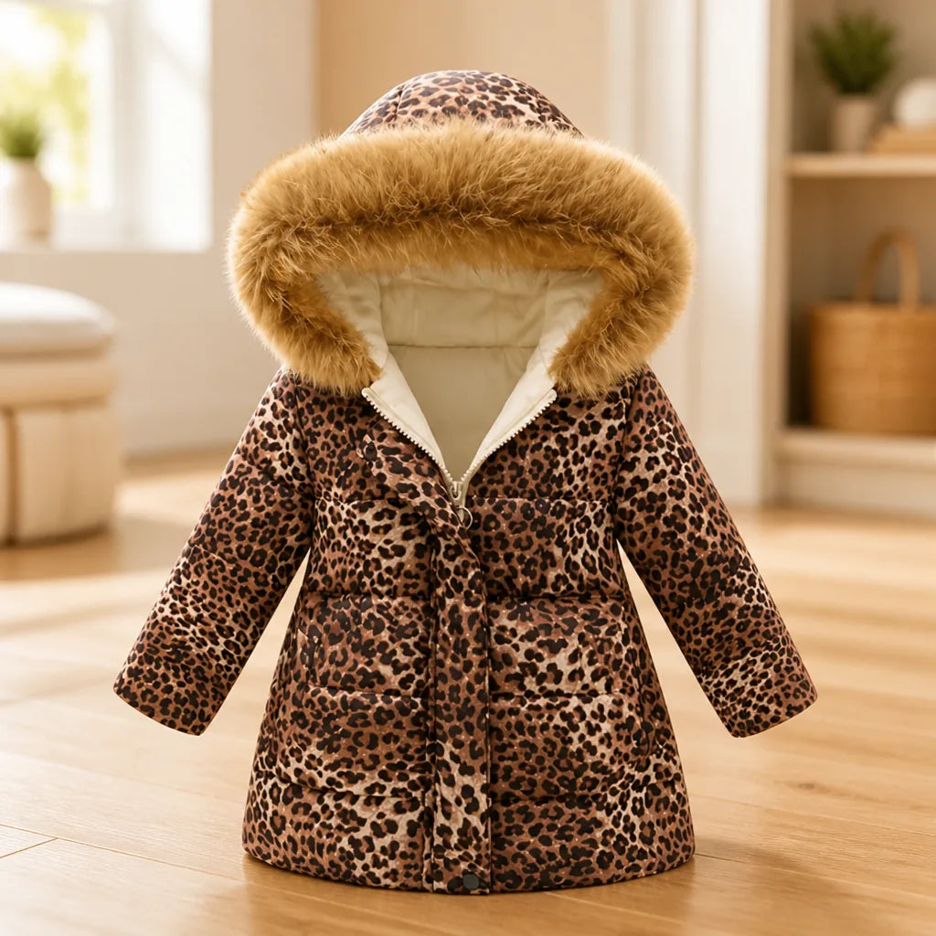 Girls' Winter Coat Thick Soft Lining Zipper Closure