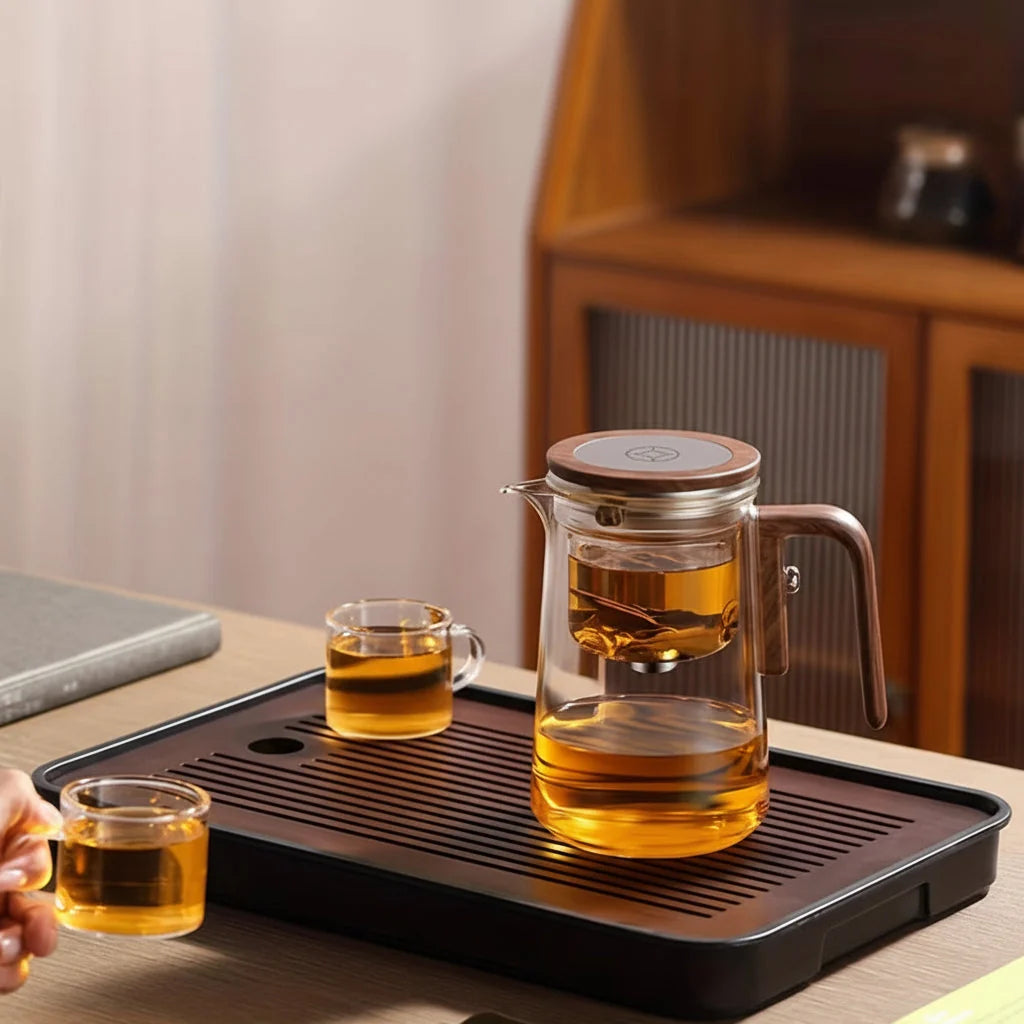 Glass Teapot Borosilicate Wide Removable Infuser