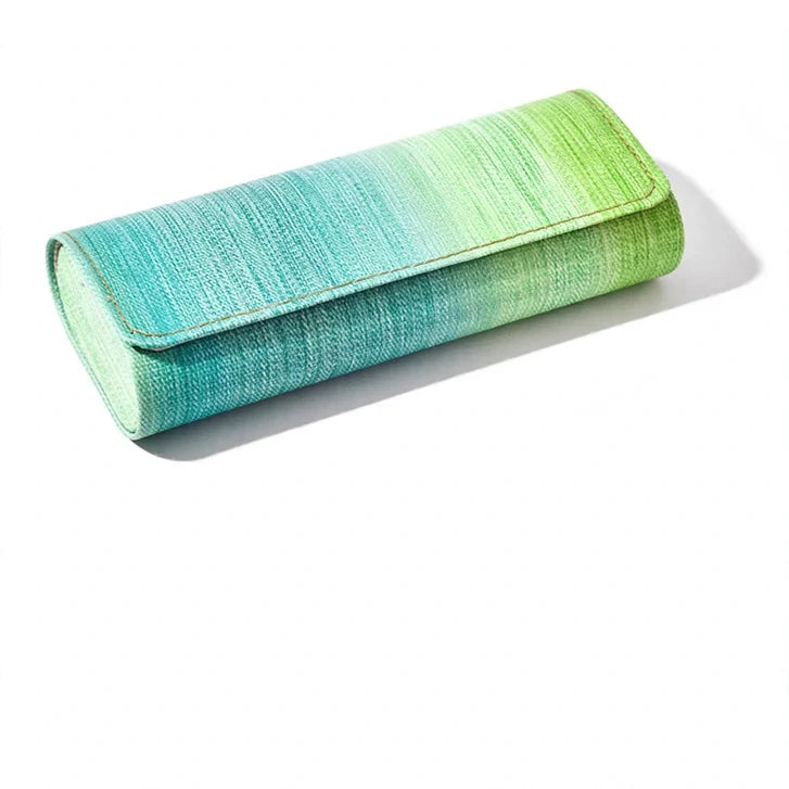 Glasses Case Fabric Magnetic Closure Rainbow Gradient
