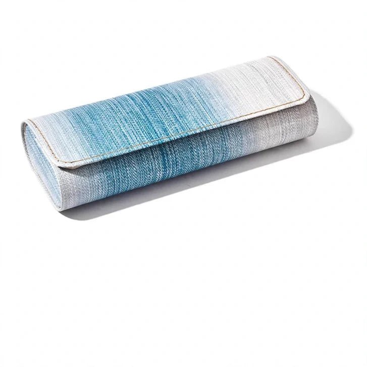 Glasses Case Fabric Magnetic Closure Rainbow Gradient