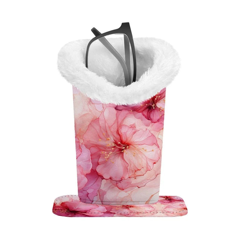 Glasses Holder Magnetic Detachable Base Plush-Lined Interior