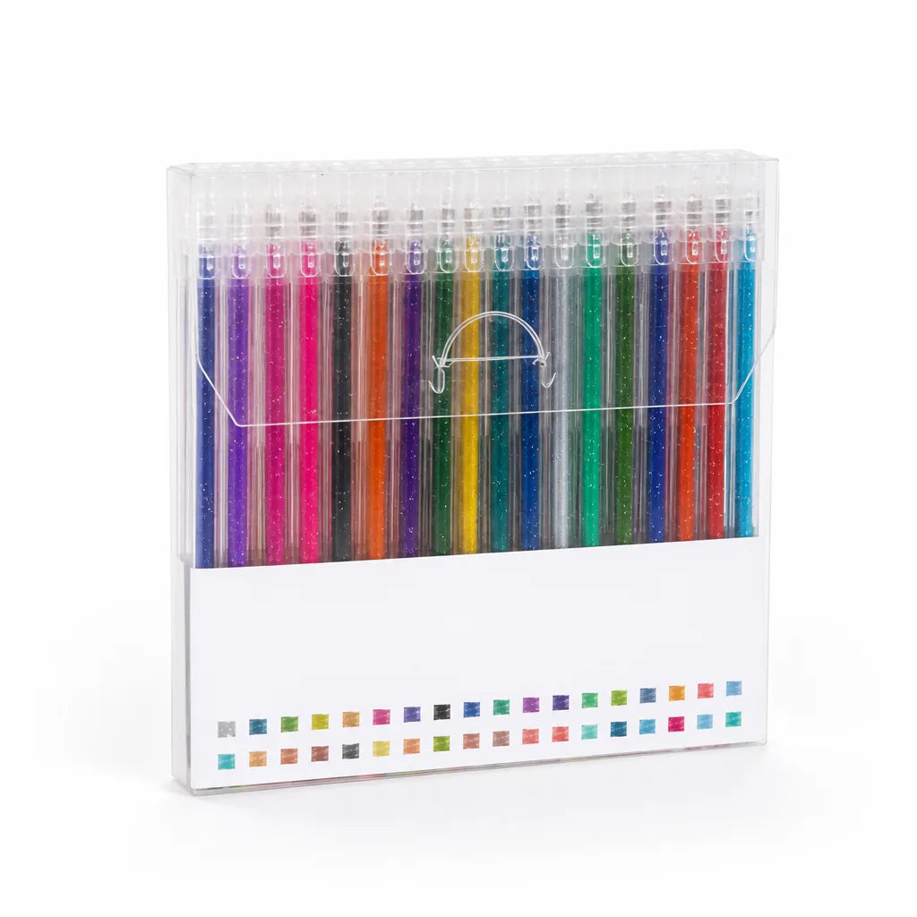 Glitter Gel Pens Shimmering Ink Fine Tip Smudge-Free