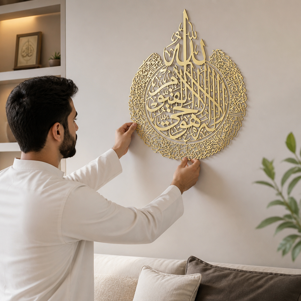 Glossy Mirror Finish Eco-Friendly MDF Wall Art (Single-Nail Hang)