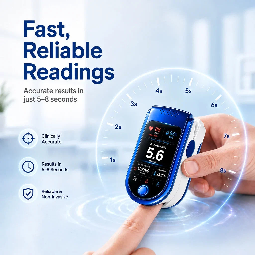 Glucose Monitor Non-Invasive Needle-Free