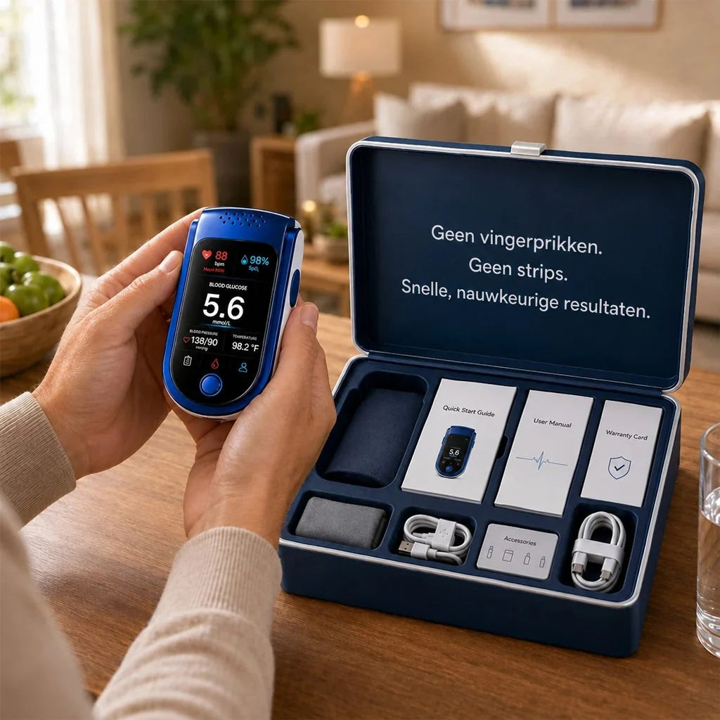 Glucose Monitor Non-Invasive Needle-Free