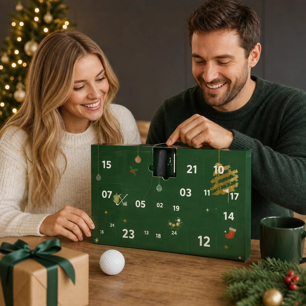 Golf Advent Calendar 24-Day Countdown Assorted Accessories