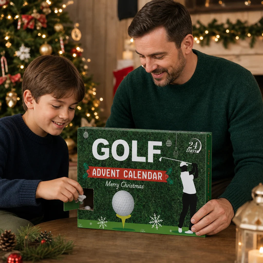 Golf Advent Calendar 24-Day Countdown Assorted Accessories