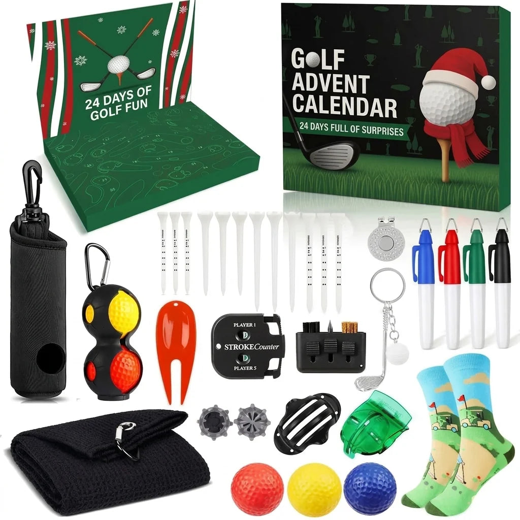 Golf Advent Calendar 24-Piece Accessory Set