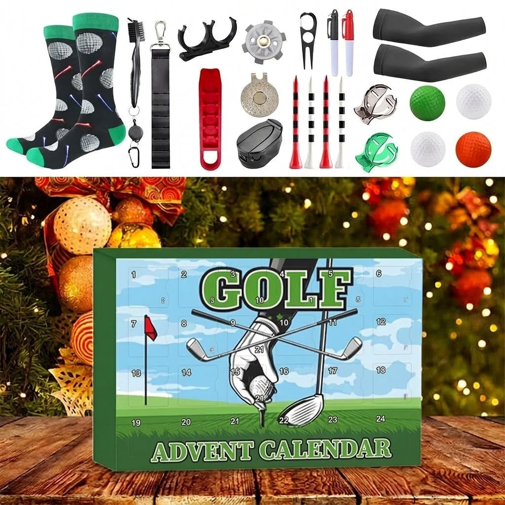 Golf Advent Calendar 24-Piece Accessory Set