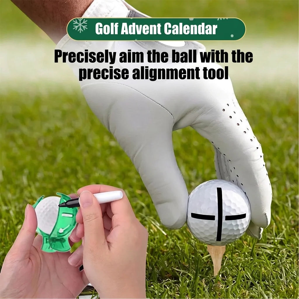 Golf Advent Calendar 24-Piece Accessory Set