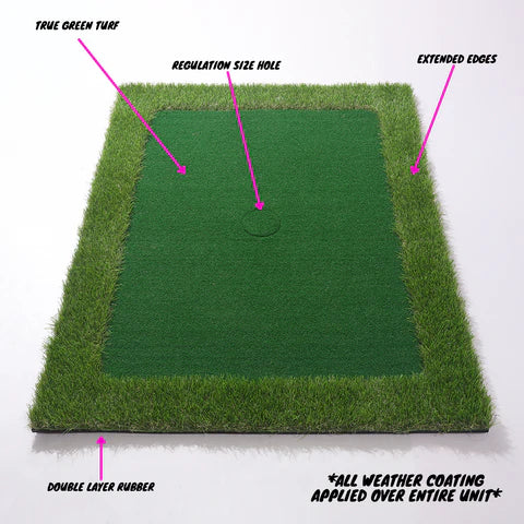 Golf Chipping Mat Floating Synthetic Turf Regulation Cup