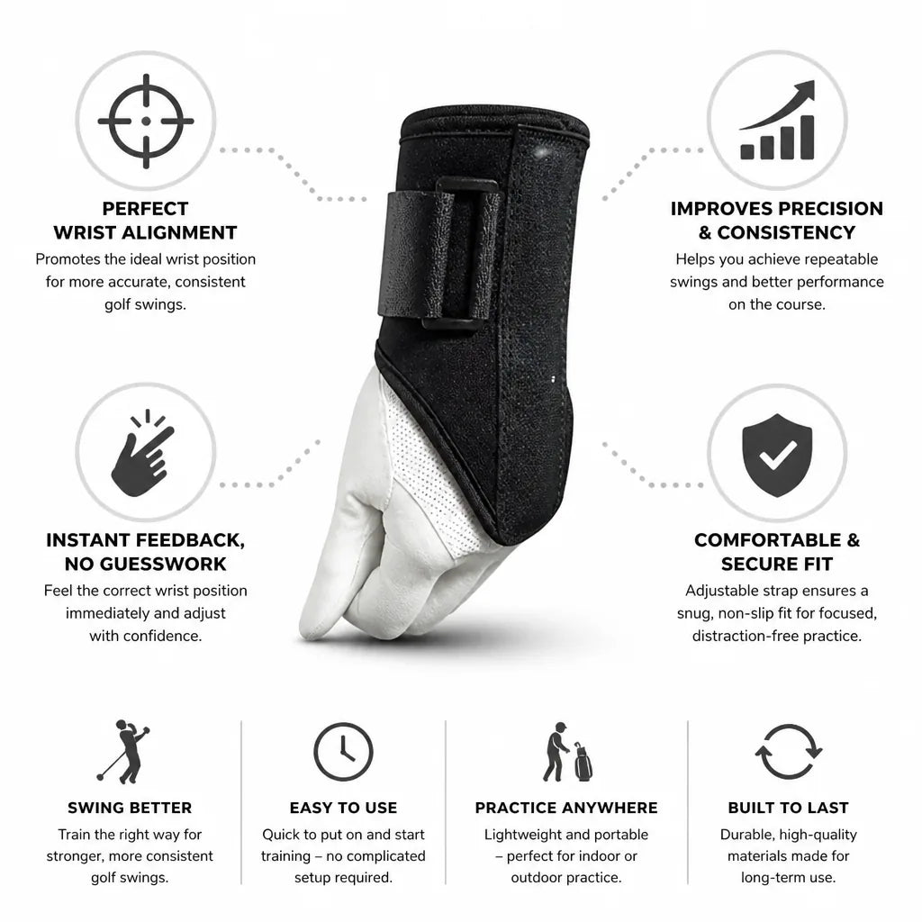 Golf Wrist Trainer Wrist Alignment Instant Feedback