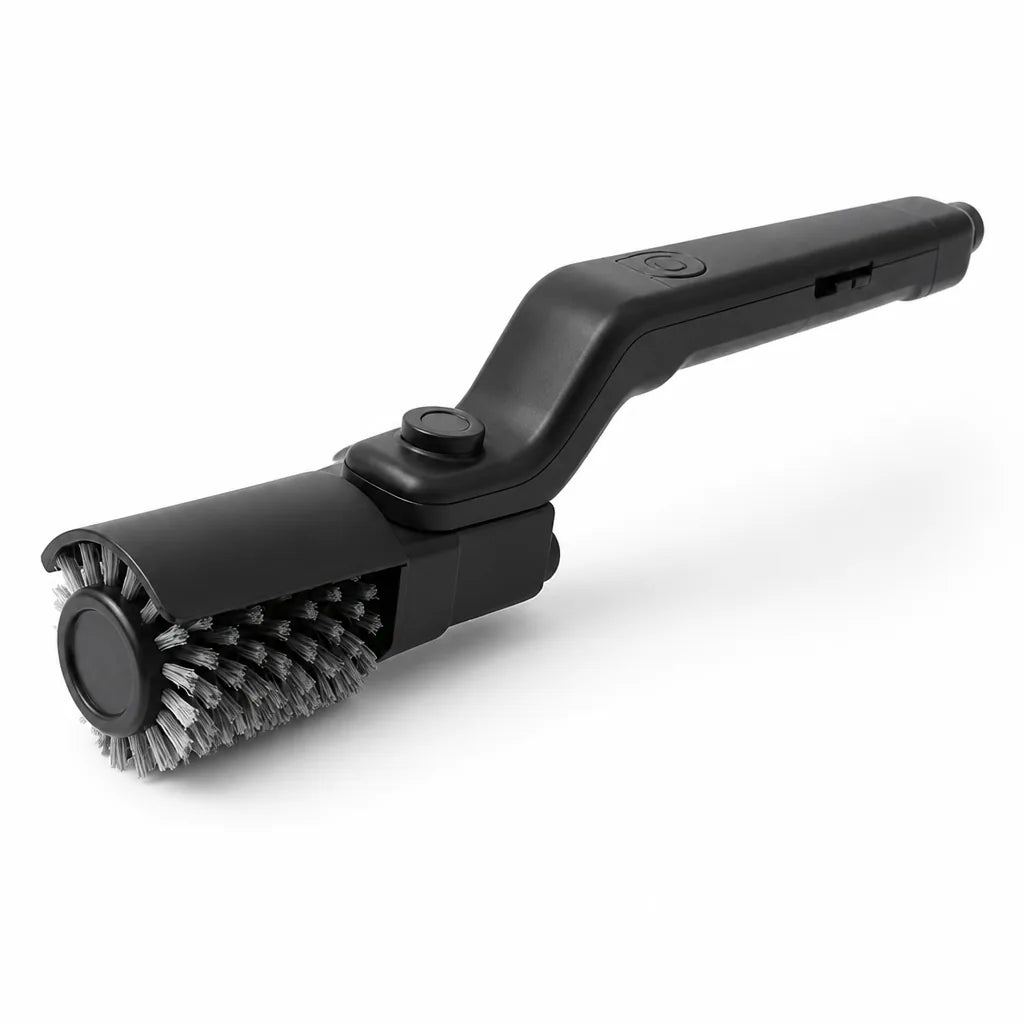 Grill Brush Motorized Rotating Head Replaceable & Dishwasher-Safe