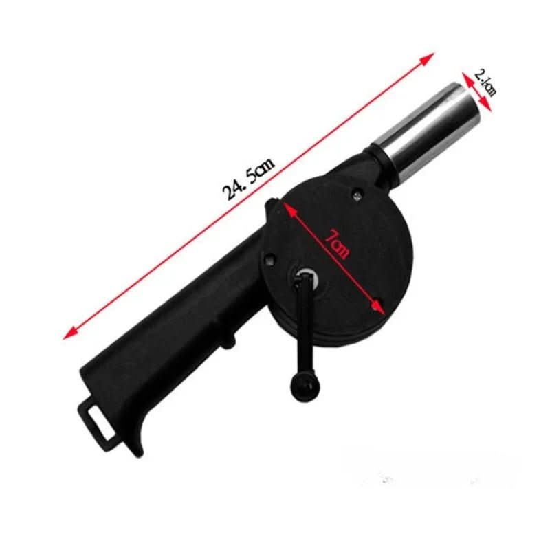 Grill Fan Hand-Operated Lightweight Plastic