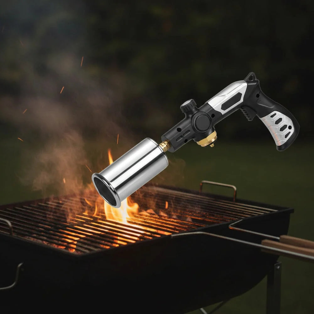 Grill Lighter Long-Reach Adjustable Flame Butane-Refillable
