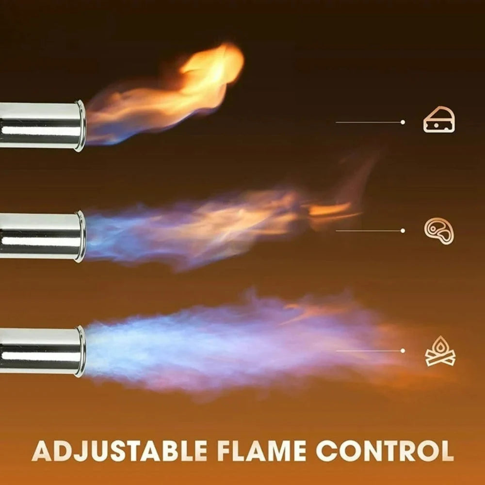 Grill Lighter Long-Reach Adjustable Flame Butane-Refillable